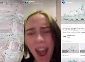 Billie Eilish’s trainers are the new “dress” Billie Eilish shoes colour the dress