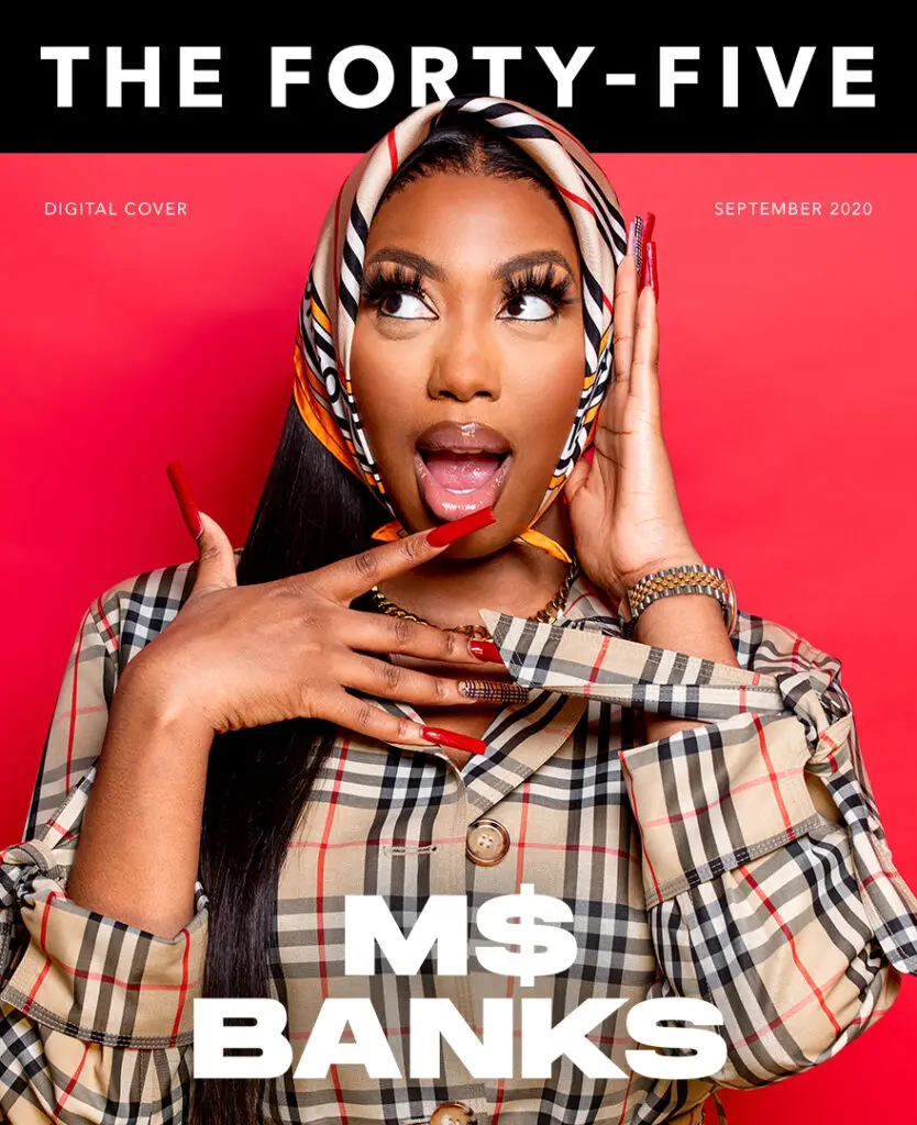 Ms Banks magazine cover | The Forty-Five photoshoot