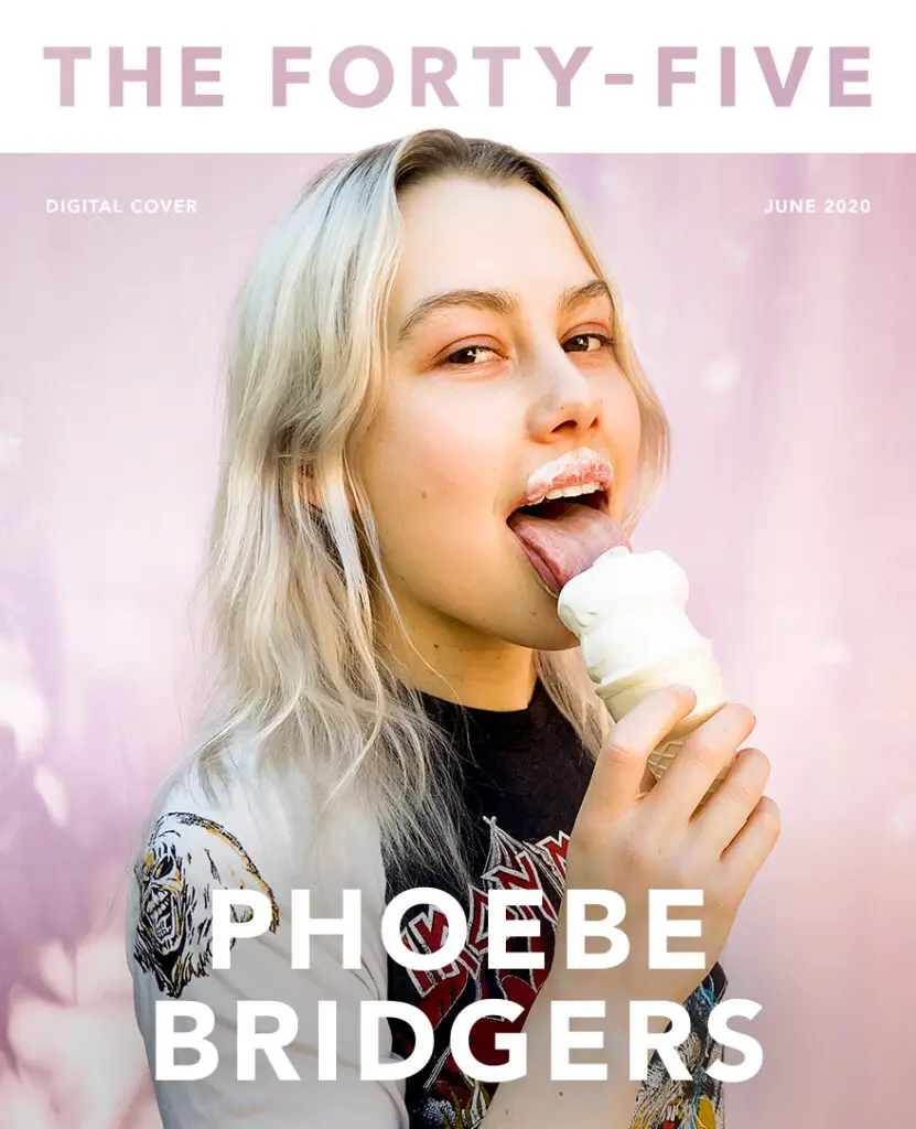 Phoebe Bridgers magazine cover The Forty-Five | ice cream