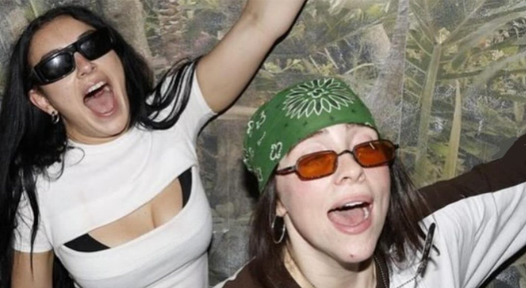 Charli XCX and Billie Eilish at her birthday party in LA