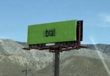 Hit the brakes, it’s the best Coachella billboards for 2025 Brat billboard coachella 2025