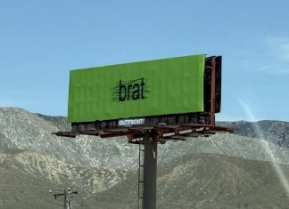Hit the brakes, it’s the best Coachella billboards for 2025 Brat billboard coachella 2025