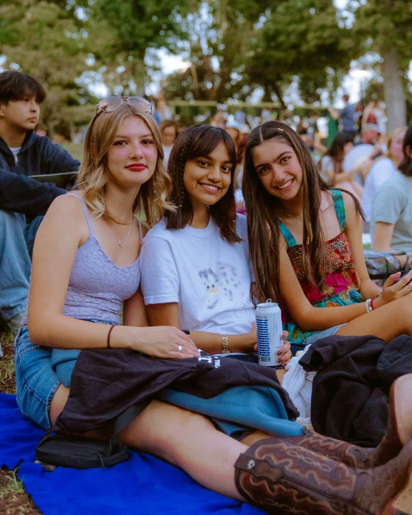 Fans at Clairo's Stanford gig 2024