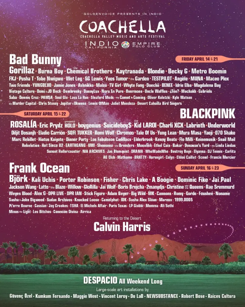 Coachella 2023 Lineup, headliners and everything we know so far The