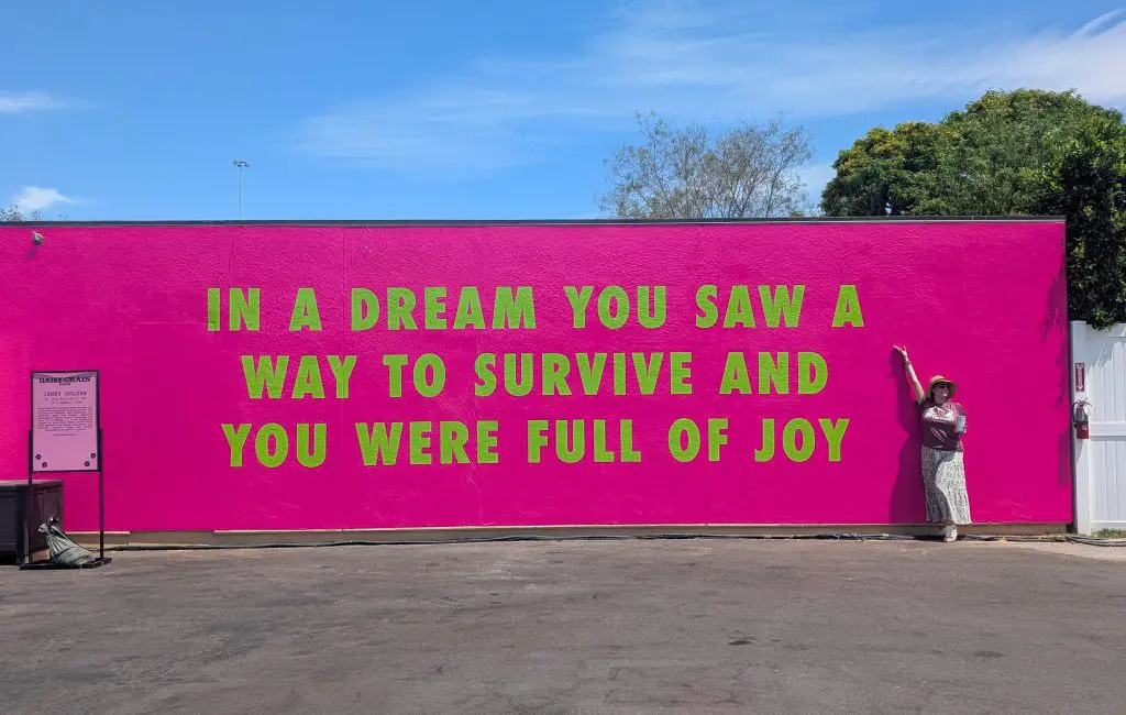 Jenny Holzer artwork at Daisy Chain Fields