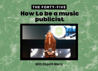How to be a music publicist Elspeth Merry music publicist